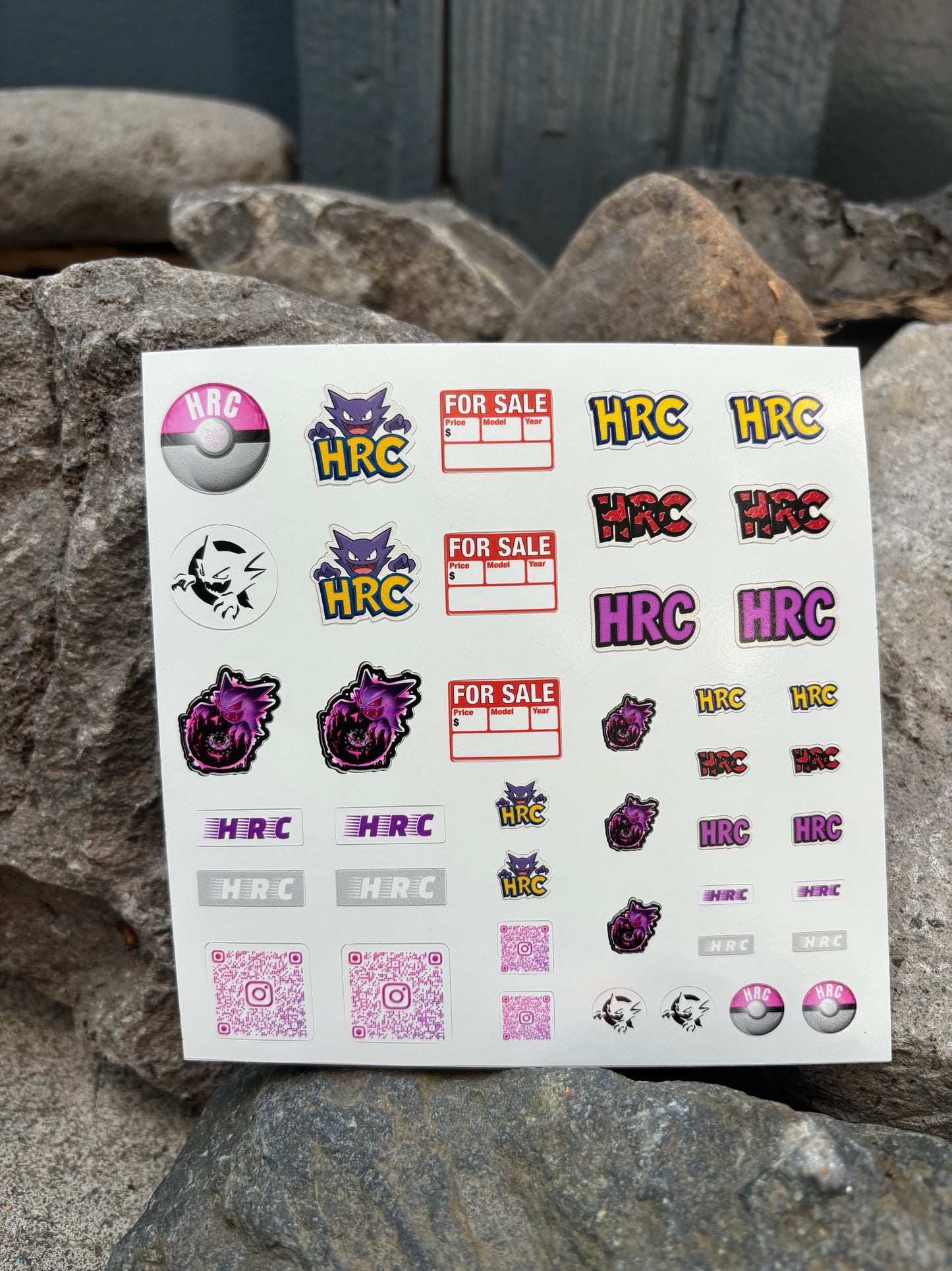 HRC sticker sheet