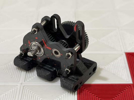 Forged carbon night shade transmission mini Komodo motor