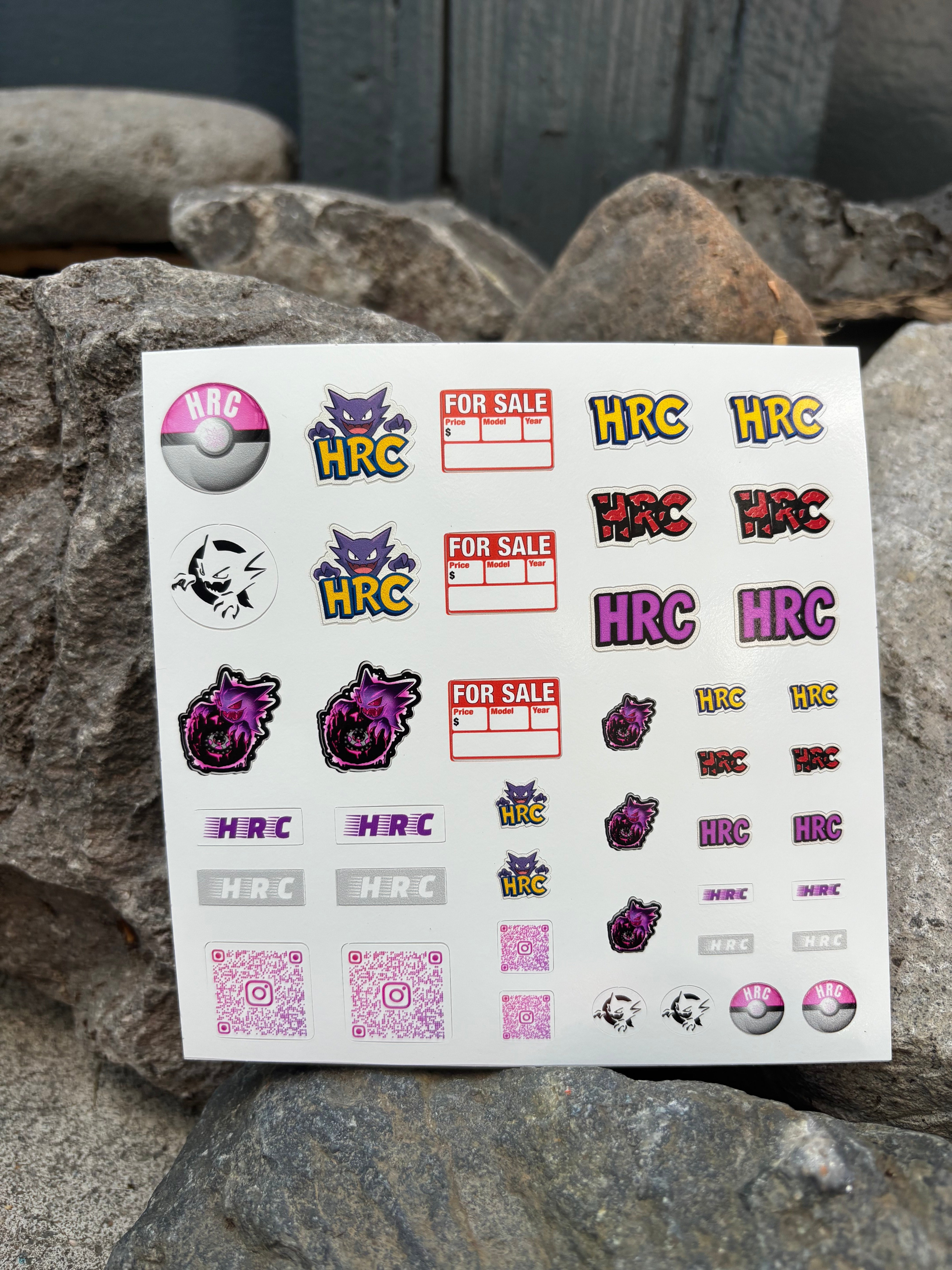 HRC sticker sheet